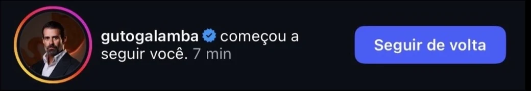 Guto Galamba começou a seguir