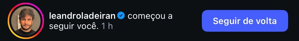 Leandro Ladeira começou a seguir